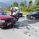 Zwei Verletzte nach Frontal-Crash in Bludesch