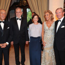 Portugals Präsident Marcelo rebelo de Sousa, Bundespräsident Alexander Van der Bellen mit Frau Doris Schmidhuber und Christina u