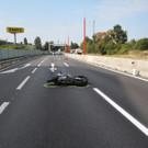Unfall Wien A23 mit Motorrad: Bilder vom Bike