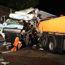 A1: Lkw-Lenker schwer verletzt bei Crash in Thalgau