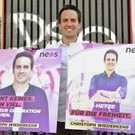 Plakate der Wiener NEOS