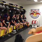 Einblick in Eishockey-Kabine