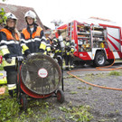 Schuppen fängt Feuer