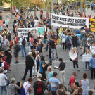 Demonstration der Plattform für eine menschliche Asylpolitik