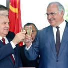 Gorbatschow und Helmut Kohl