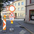 Straßensperre Bregenz Kirchstraße