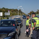 Grenzkontrollen auf der Saalbrücke