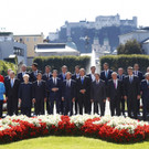 EU-Gipfel: Familienfoto im Mirabellgarten