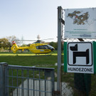 Hubschrauberlandung in Wien-Landstraße