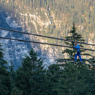 Zerstörte Zugspitz-Bahn
