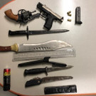 Polizeieinsatz in Kaisermühlen: Die sichergestellten Waffen