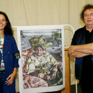 Silke Hagen-Jurkowitsch und Peter Niedermair_ Stickerei-Museum.JPG