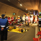 Jährliche Einsatzübung der Feuerwehr im Pfändertunnel