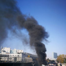 Lkw auf der A23 in Flammen: Bilder des Brandes