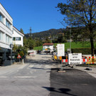 Baufortschritt Sanierungsarbeiten auf der Pfänderstraße