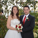 Larissa Hopp und Mathias Kampel feierten Hochzeit.