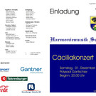Programm Cäcilliakonzert
