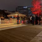 Eisstockschießen im Feuerdorf