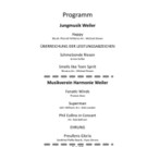 Programm Herbstkonzert