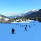 Volksschule Mittelfeld auf den Skiern
