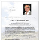 Peter Wöss ist tot
