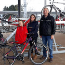 Erstes doppelstöckiges Fahrradparksystem am Bahnhof Lustenau aufgestellt