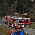 Bauernhof in Satteins in Vollbrand