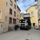 Bauarbeiten in der Kirchstrasse in Bregenz: 12. März 2019