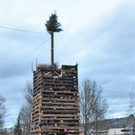 Mühlebacher Funken brannte am Freitag lichterloh