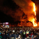 Weltrekord-Funken in Flammen