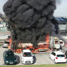 Lkw-Brand in Gerasdorf bei Wien