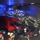 Schwerer Unfall im Pfändertunnel