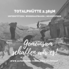 Sammelaktion für Totalphütte