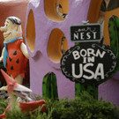 Das "Flintstone"-Haus in Hillsborough (Kalifornien) mit dem Thema "Familie Feuerstein"