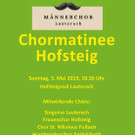 Einladung Chormatinee am 5. Mai 2019