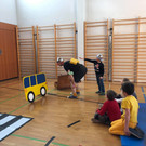 Verkehrserziehung mit Clown Schlotterhos\'
