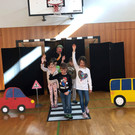 Verkehrserziehung mit Clown Schlotterhos