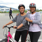 Fahrradkurs mit Windgeschwindigkeit