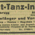 Zeitungsannonce zur Eröffnung der Tanzschule Elmayer am 1.10.1919