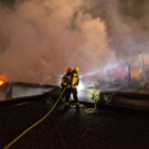 Brand in Autohaus