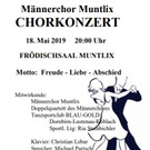 Chorkonzert Männerchor Muntlix
