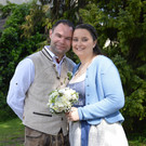 Viktoria Pramstaller und Hannes Mitterhofer feierten Hochzeit.