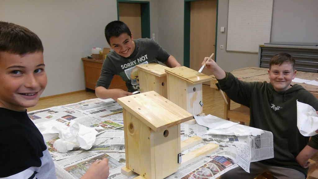 Artenvielfalt Projekt INSEKTENHOTEL C Mittelschule beim Werken April 2019 _2_.JPG