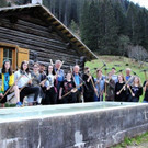 Arbeitseinsatz auf der Alpe Spora