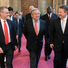 UNO-Generalsekretär Guterres beim Besuch im Wiener Rathaus
