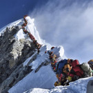 Stau am Mount Everest