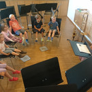 Kindergarten Übersaxen zu Besuch beim Musikverein Übersaxen