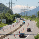 A14: Baustelle der Anschlussstelle Bludenz-Bürs
