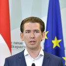 Sebastian Kurz und Karl Nehammer von der ÖVP bei der Pressekonferenz anlässlich gefälschter Emails zur Ibiza-Affäre