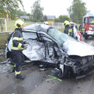 Bilder der zerstörten PKWs